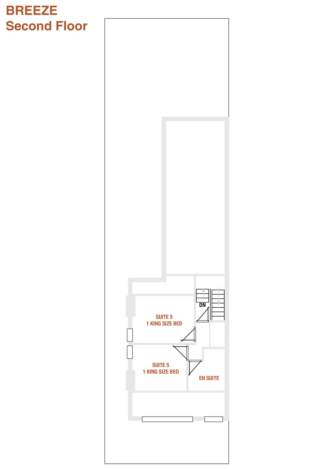 Ground floor plan for Salt-Rock Suites Blackpool Hotel